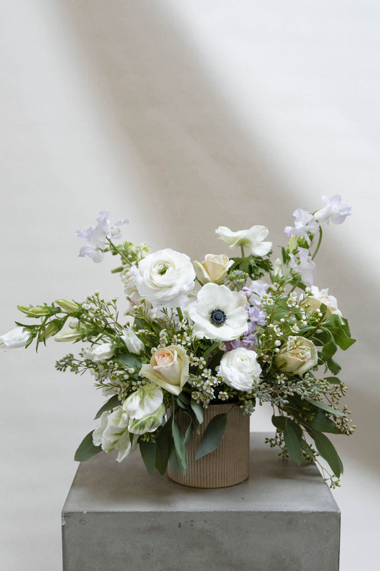 White flower bouquet.
